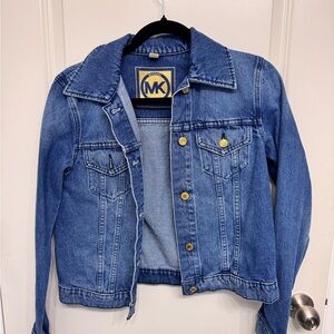 Michael Kors Women’s Small Blue Denim Jacket with Gold Buttons
